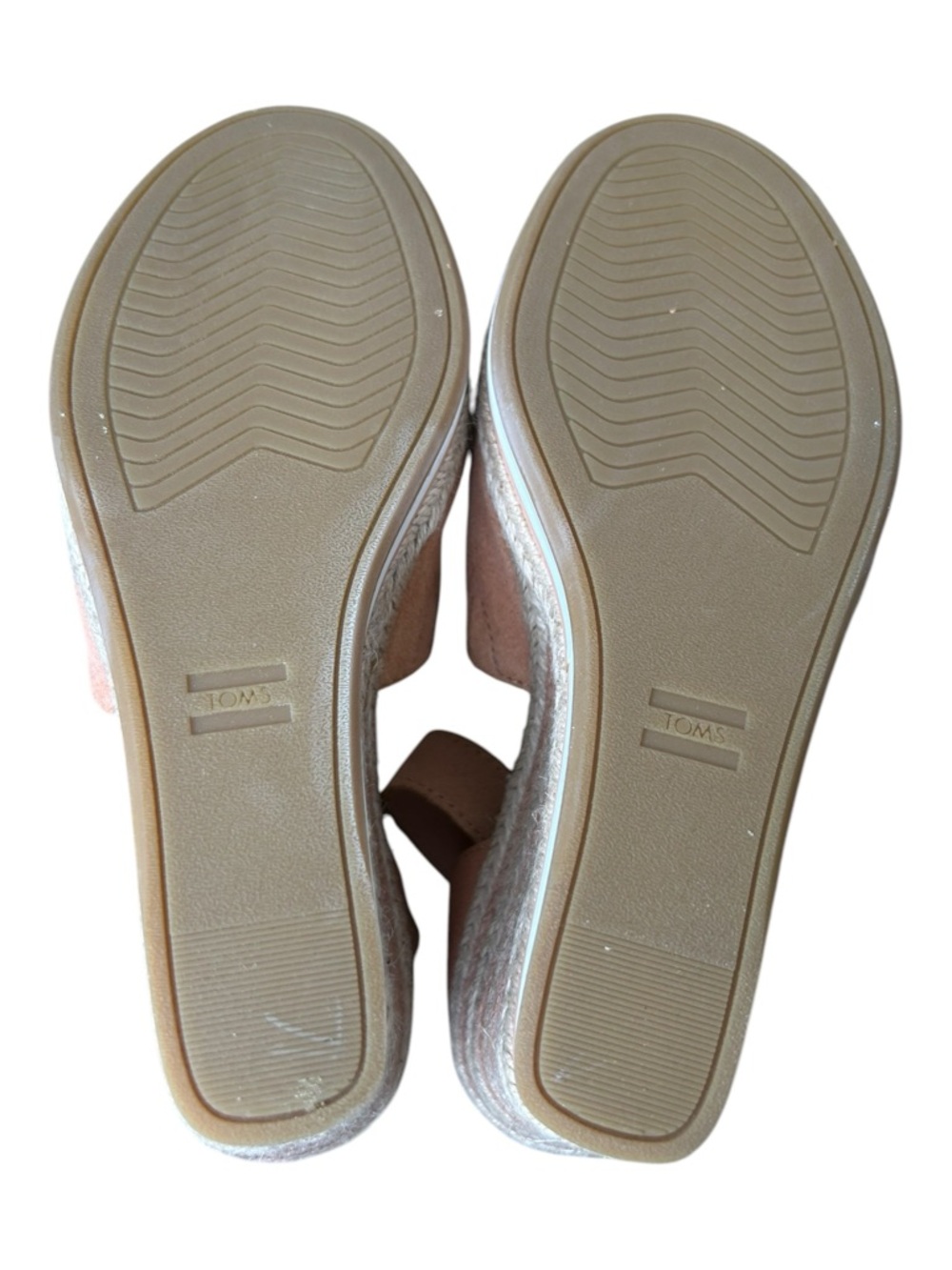 Tom's Marisol Sandal Wedges Sandy Beige Suede Size 7 NWT - Picture 8 of 11